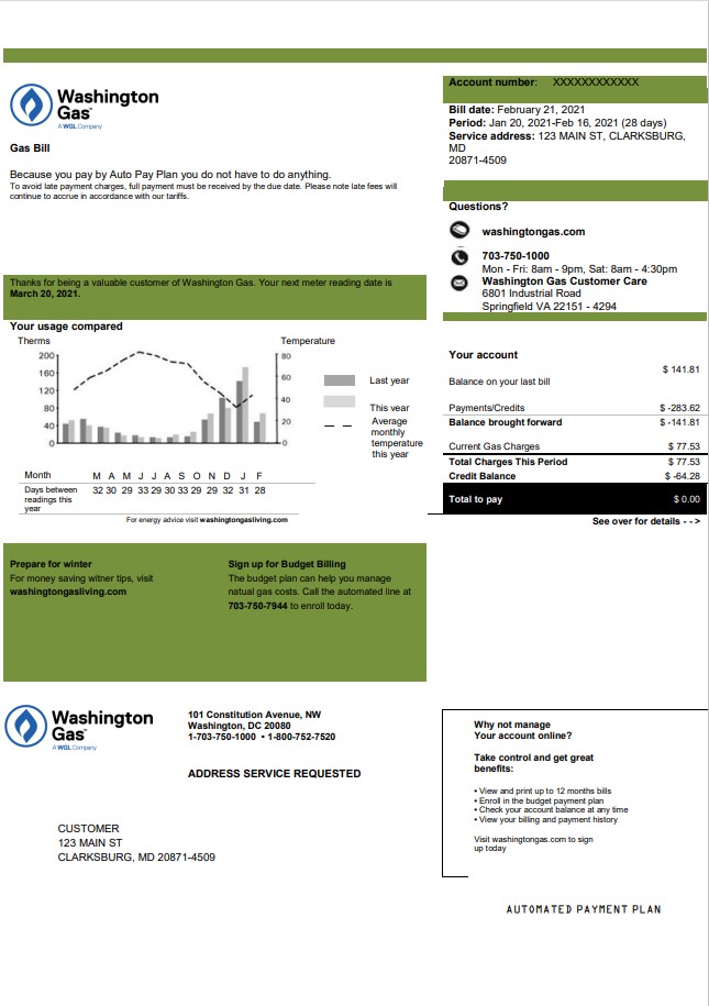  Minol USA business utility bill 